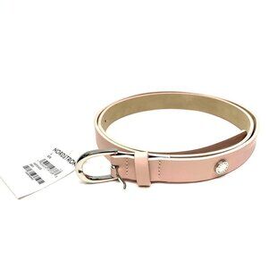 Madden Girl Belt Pale Pink Vegan Leather Silver Buckle Size Large NWT